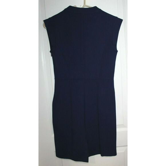 Halston Heritage Sleeveless Astral Blue Dress Size Women's 4 - Picture 6 of 8